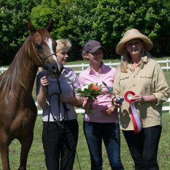 Chadidja Medina, Lone Husted, Hanna Persson och jag stolta över vår debutant!